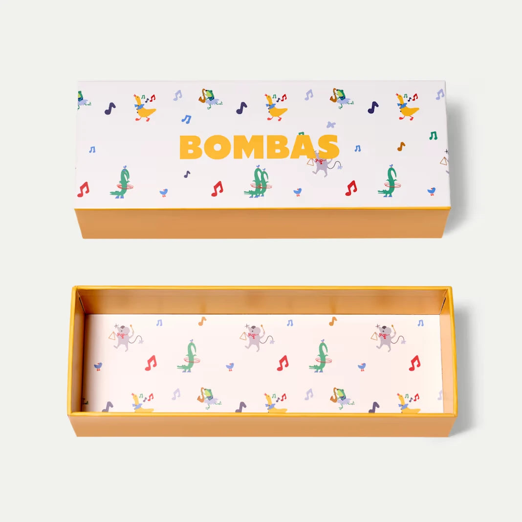 Junior Holiday Calf Sock 4-Pack Gift Box - US 8676