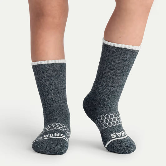 Junior Merino Wool Blend Gripper Calf Sock 4-Pack - US 5593