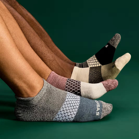 Men's Tri-Block Ankle Sock - US 6239