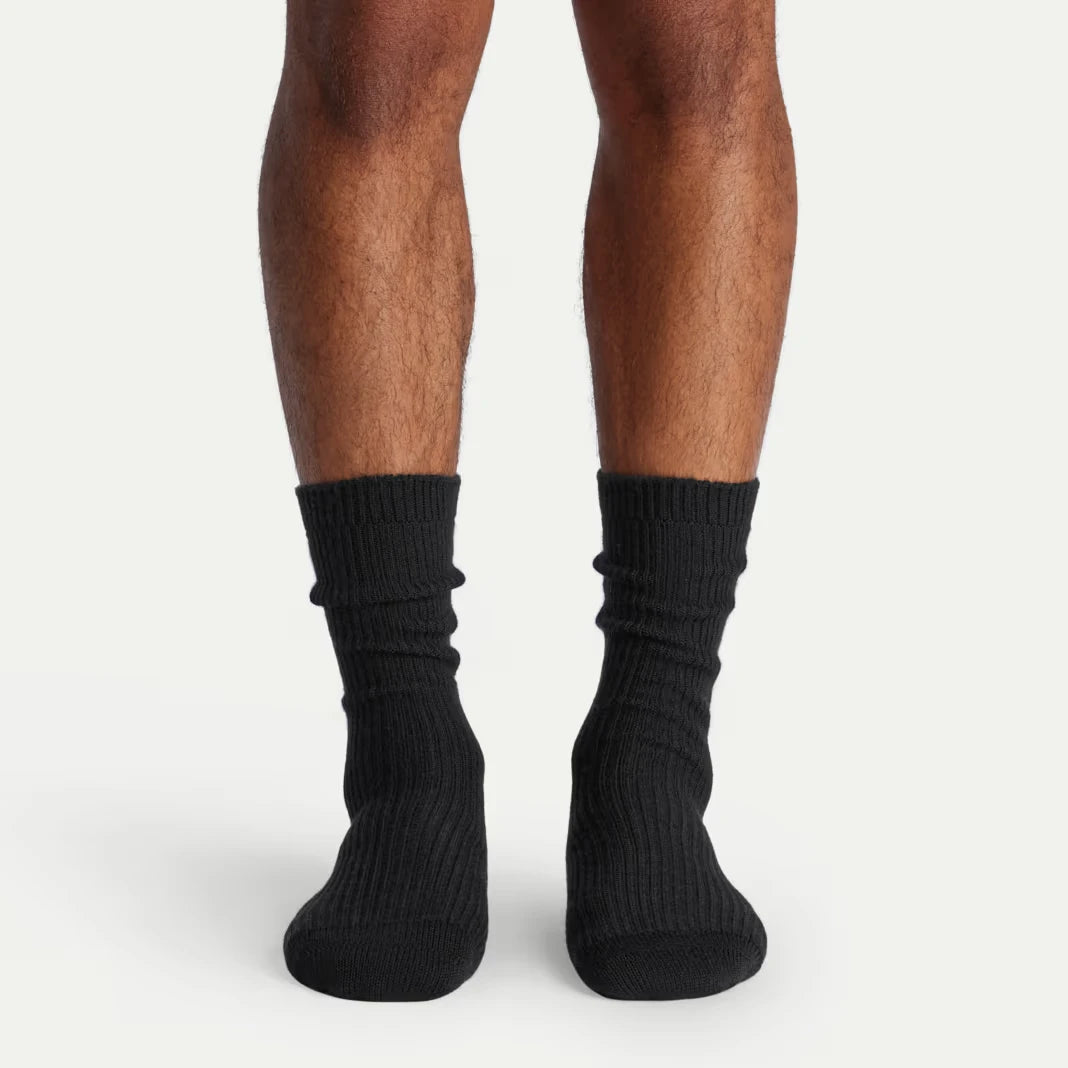 Men's Merino Cashmere Blend Fine Rib Calf Sock 3-Pack - US 9013