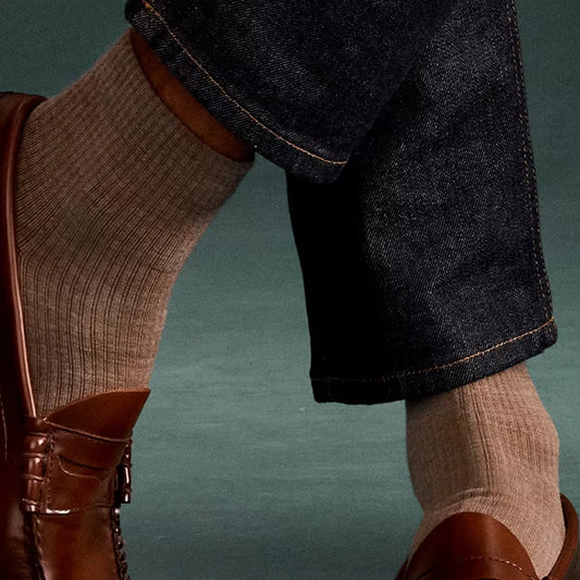 Men's Merino Wool Blend Modern Rib Quarter Sock 8-Pack - US 4188