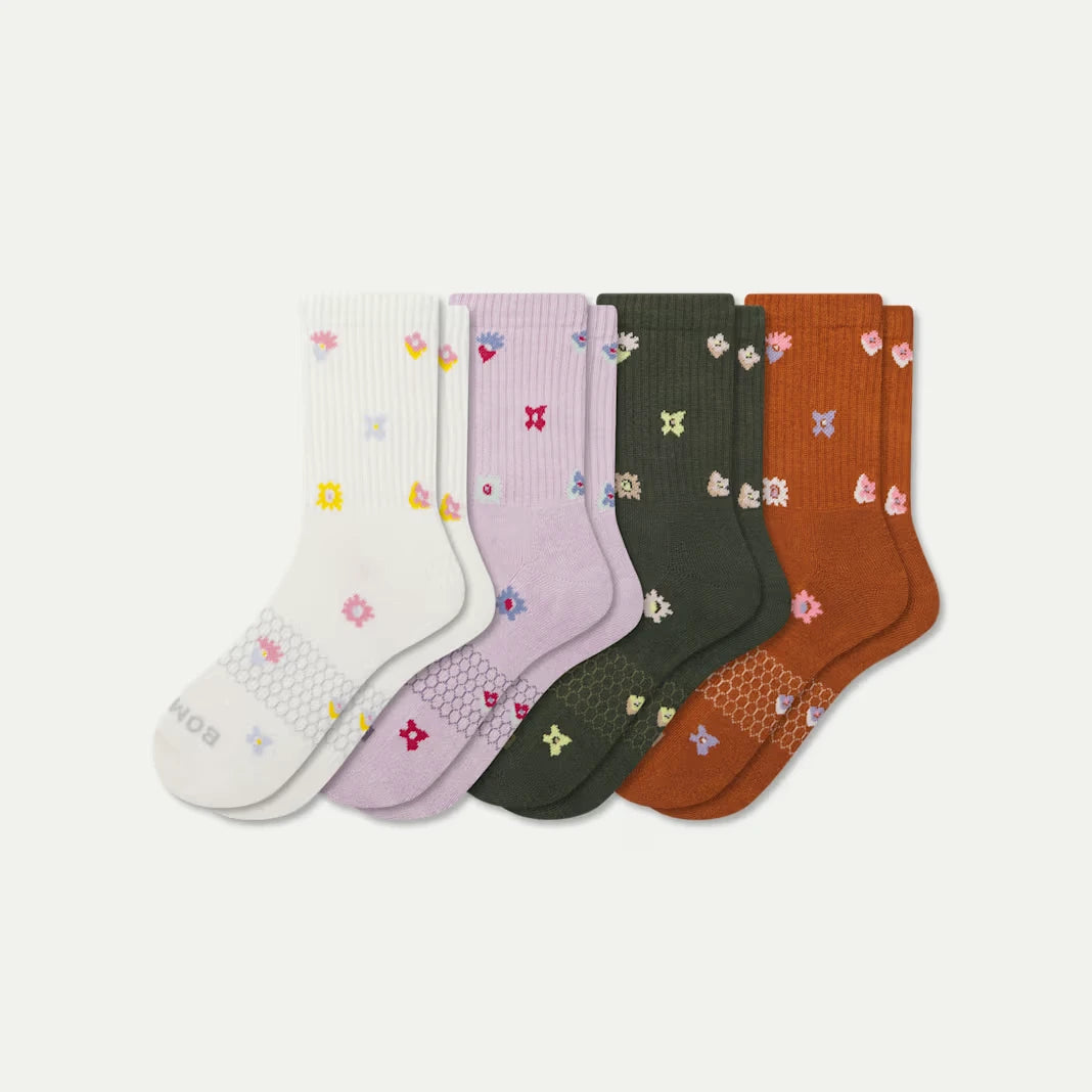 Women’s Garden Party Half Calf Sock 4-Pack - US 4743