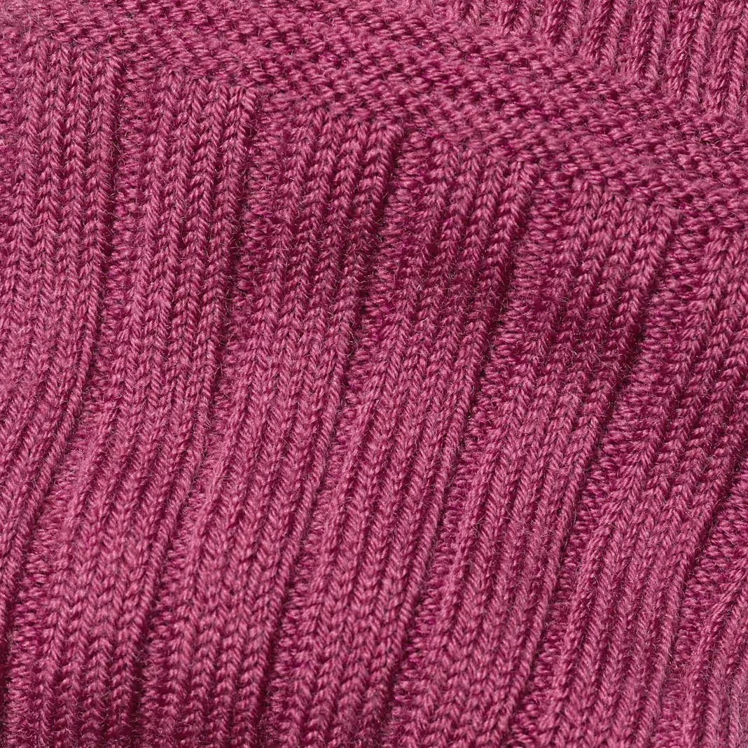 Women's Merino Cashmere Blend Rib Calf Socks - US 0810