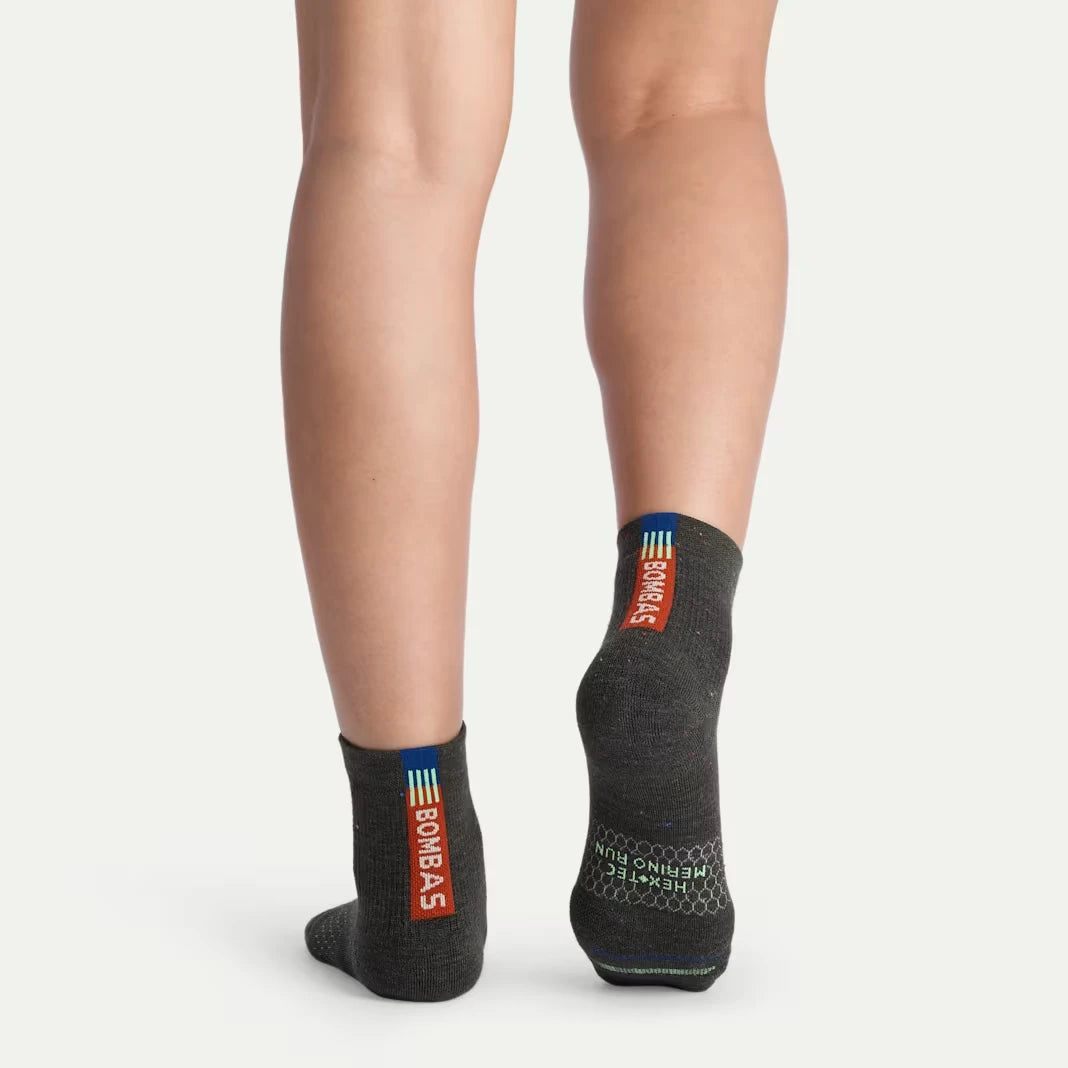 Women's Merino Wool Blend Run Quarter Socks - US 7408