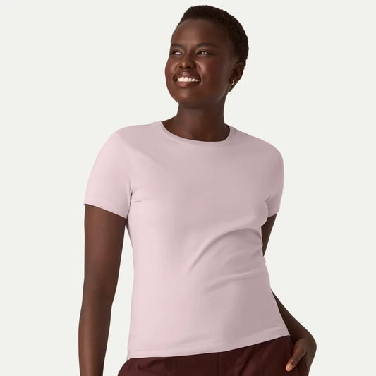 Women's Pima Cotton Slim Crew Neck T-Shirt 3-Pack - US 7777