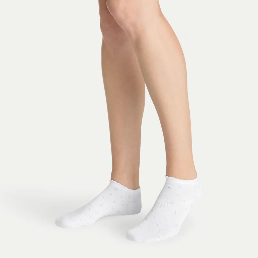 Women’s Scallop Lightweight Ankle Socks - US 8320