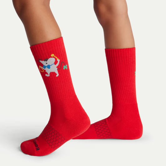 Youth Holiday Calf Sock 4-Pack Gift Box - US 1010