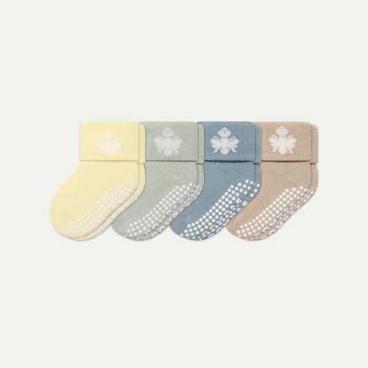 Baby Gripper Sock 4-Pack (6-12 Months) - US 1442