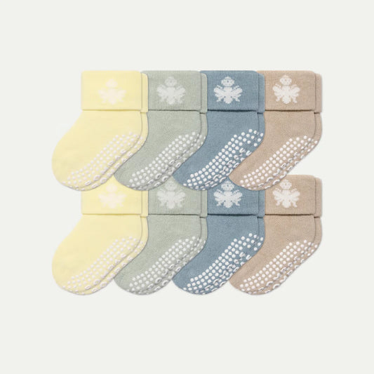 Baby Gripper Sock 8-Pack (6-12 Months) - US 1092