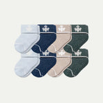 Baby Merino Wool Blend Calf Sock 8-Pack (0-6 Months) - US 0323