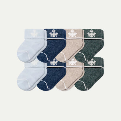 Baby Merino Wool Blend Calf Sock 8-Pack (0-6 Months) - US 0323