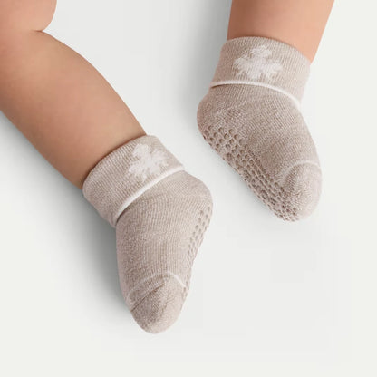 Baby Merino Wool Blend Gripper Calf Sock 4-Pack (6-12 Months) - US 4250