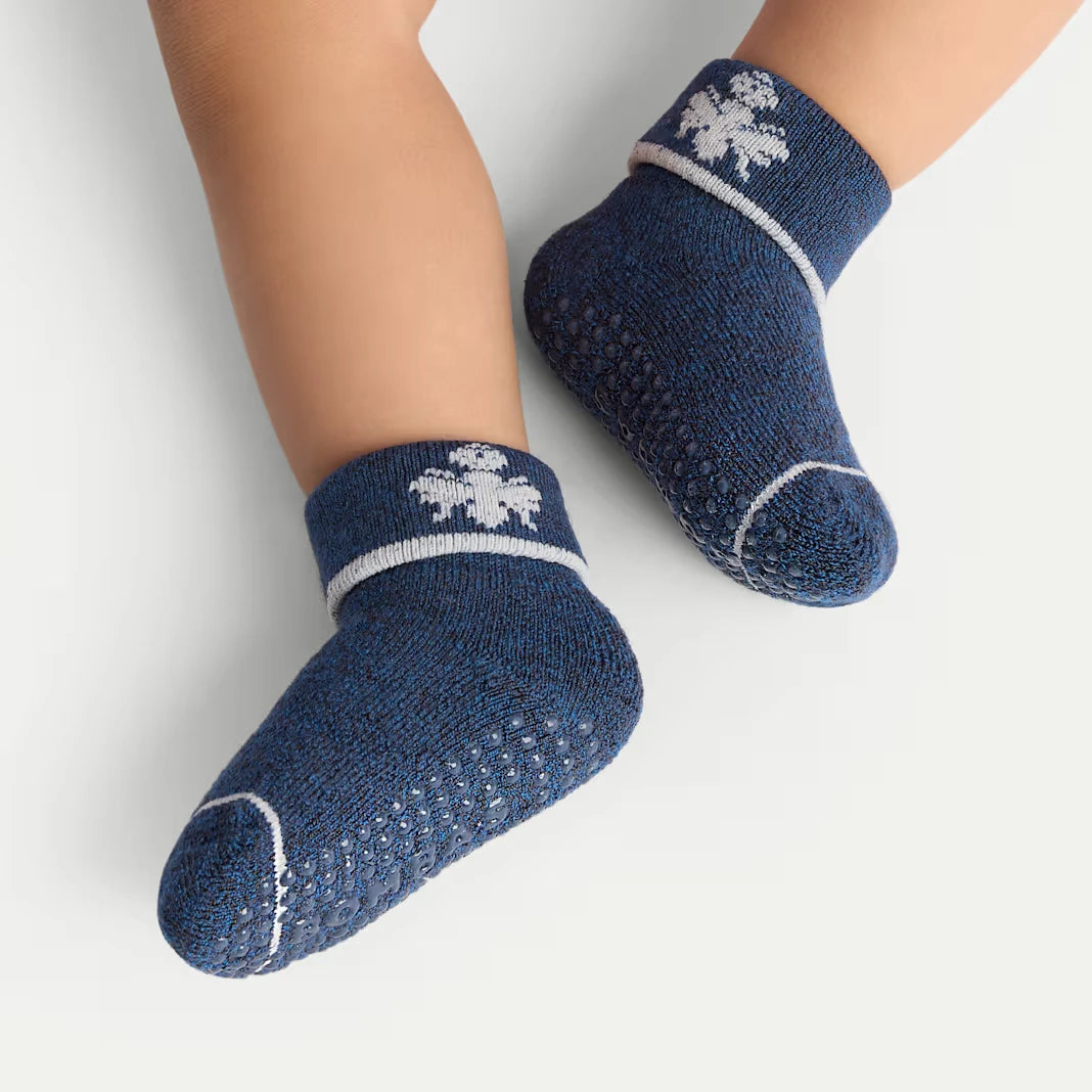 Baby Merino Wool Blend Gripper Calf Sock 4-Pack (6-12 Months) - US 4250