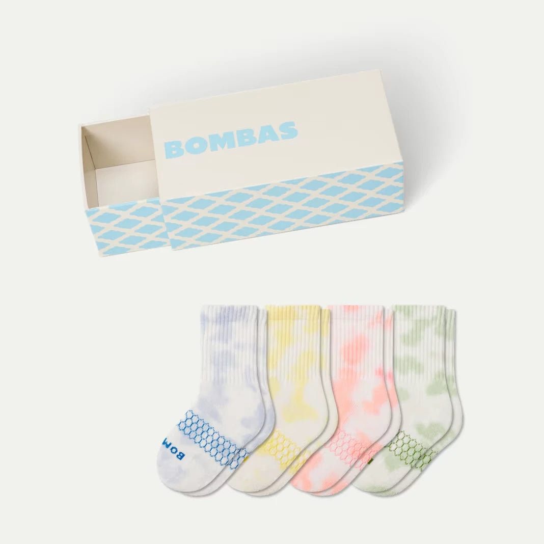 Junior Celebration Calf Sock 4-Pack Gift Box - US 9509