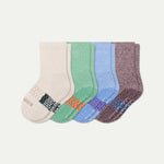 Junior Marl Gripper Calf Sock 4-Pack - US 2333