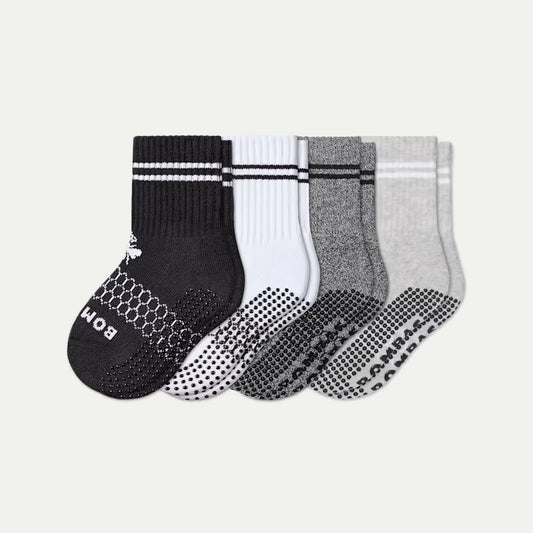 Junior Originals Gripper Calf Sock 4-Pack - US 0356