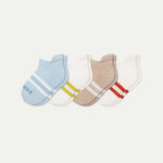 Junior Solids Ankle Sock 4-Pack - US 0618