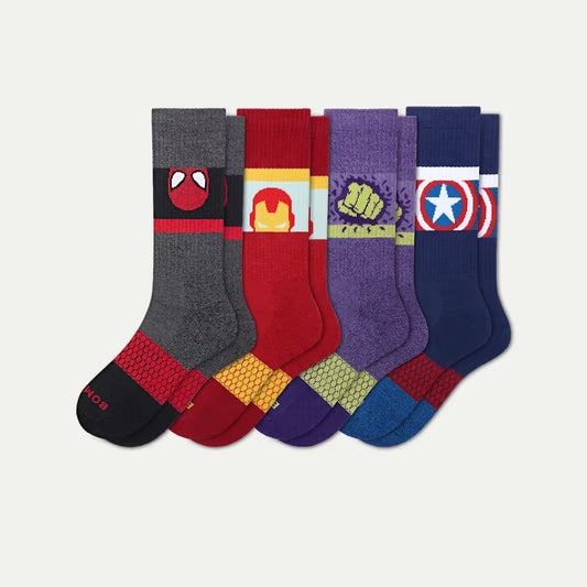 Marvel | Bombas Adult Calf Sock 4-Pack - US 8953