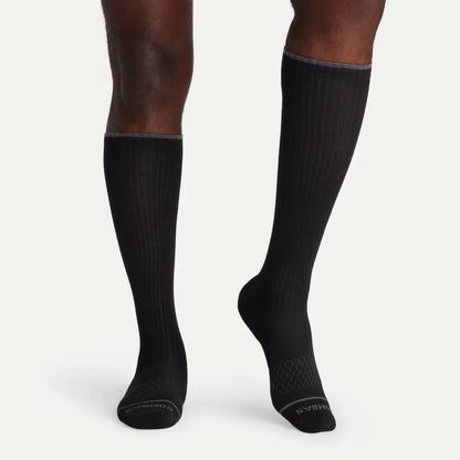 Men's Merino Wool Blend Everyday Compression Knee High Socks 3-Pack (15-20mmHg) - US 6329