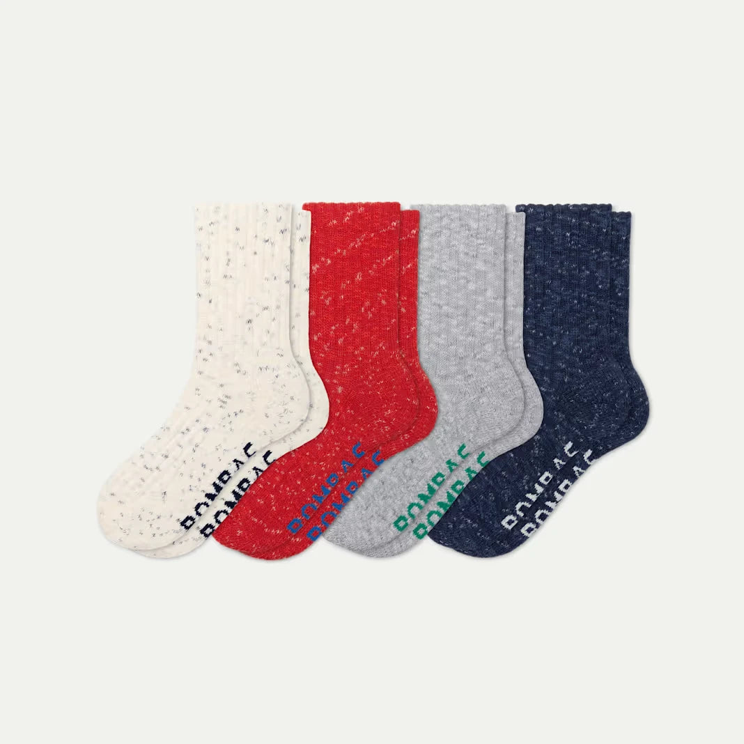 Men's Chunky Ragg Half Calf Sock 4-Pack - US 9859