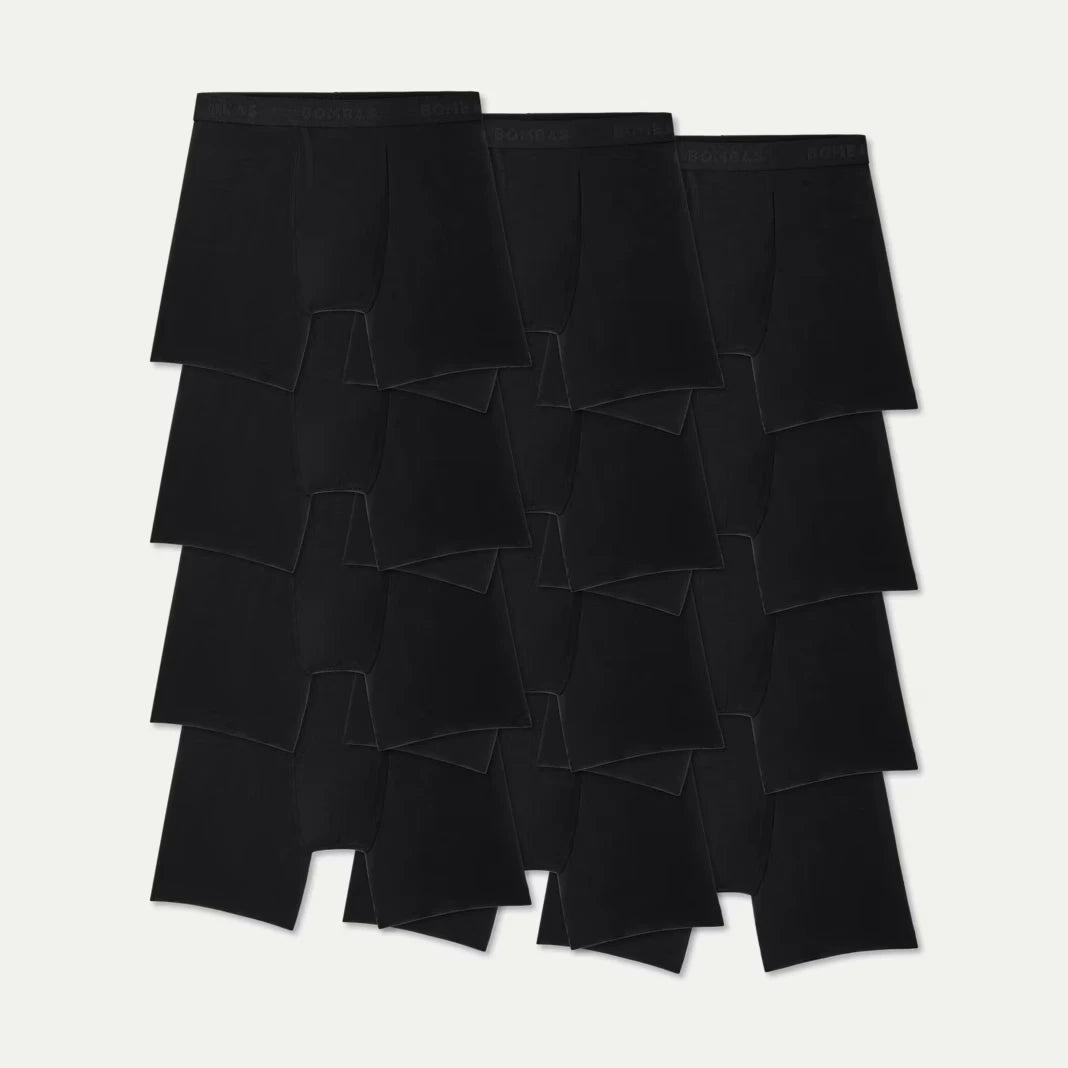 Men's Cotton Modal Blend Boxer Brief 12-Pack - US 6040