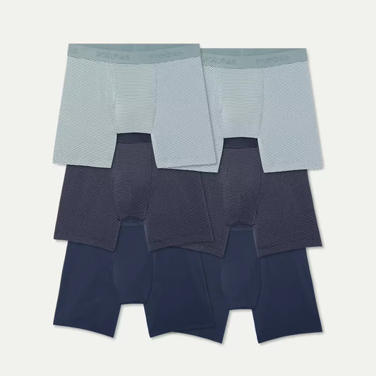 Men's Cotton Modal Blend Boxer Brief 6" 6-Pack - US 6471