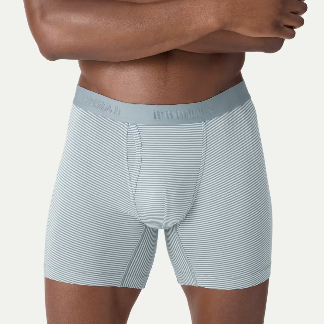 Men's Cotton Modal Blend Boxer Brief 6" 6-Pack - US 6471