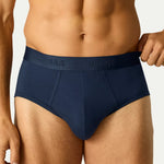 Men's Cotton Modal Blend Flyless Brief - US 6325