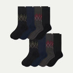 Men's Dress Calf Sock 8-Pack - US 9707
