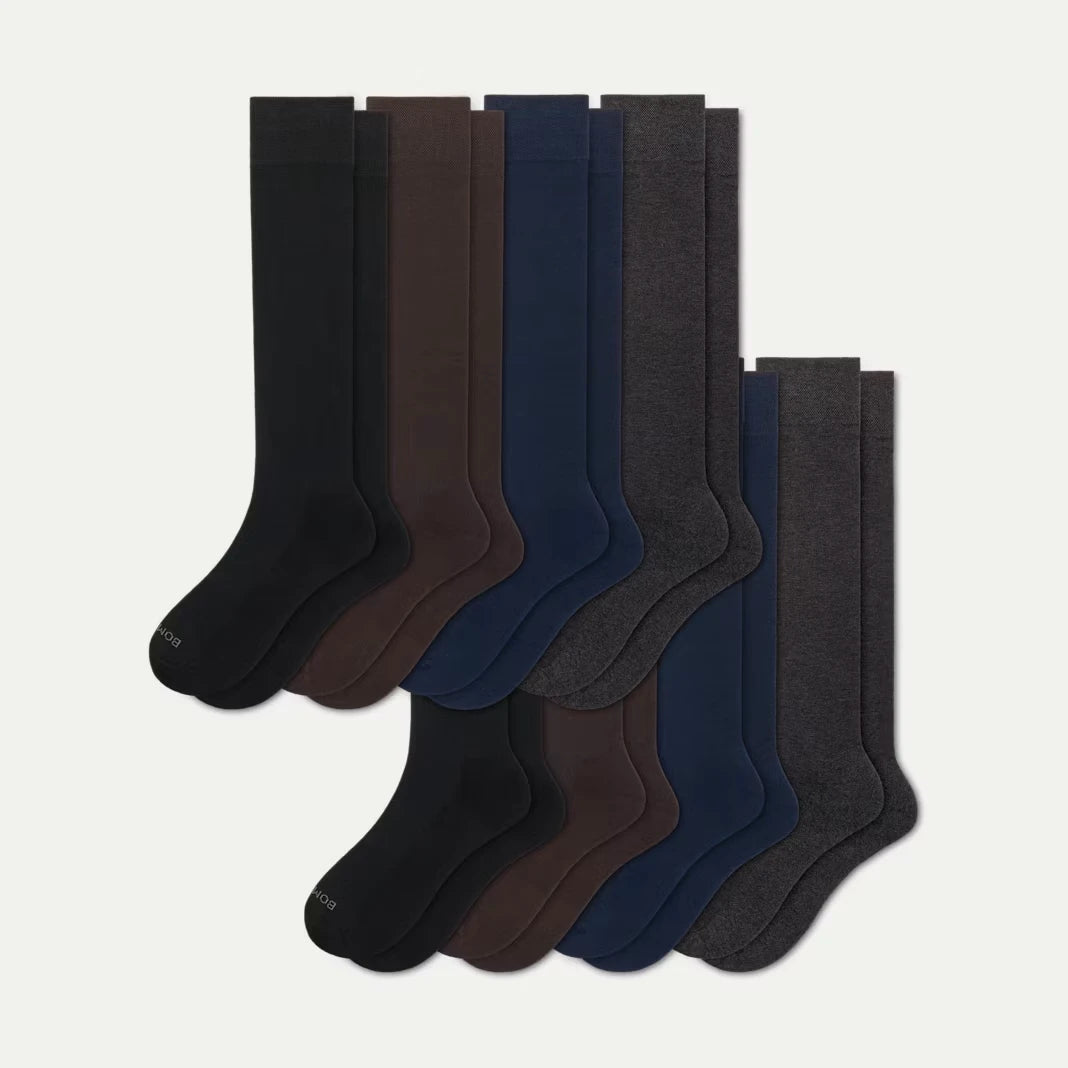 Men's Dress Over the Calf Sock 8-Pack - US 7895