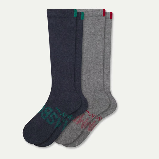 Women’s Everyday Compression Knee High Sock 2-Pack Gift Box - US 0995