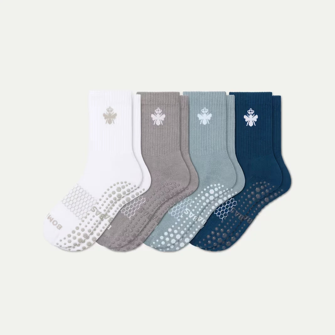 Women's Gripper Half Calf Sock 4-Pack - US 7097