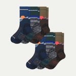 Men's Hiking Calf Sock 6-Pack - US 5896