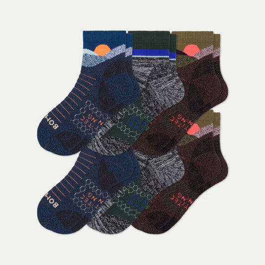 Men's Hiking Quarter Sock 6-Pack - US 6826