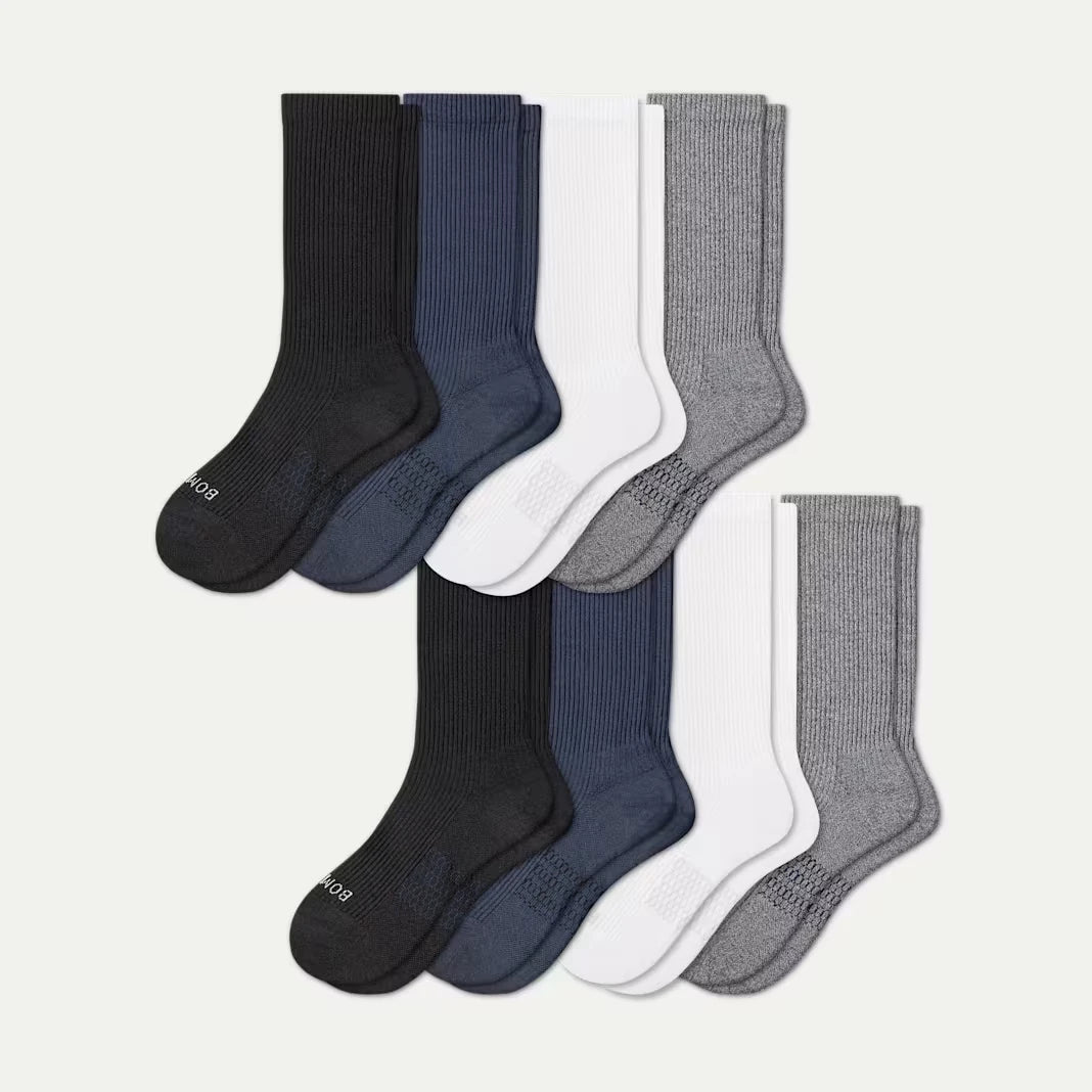 Men's Modern Rib Calf Sock 8-Pack - US 1614
