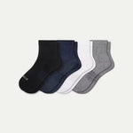 Men's Modern Rib Quarter Sock 4-Pack - US 8123