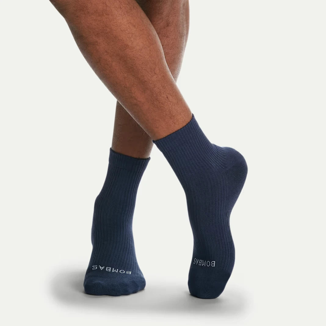 Men's Modern Rib Quarter Sock 4-Pack - US 8123
