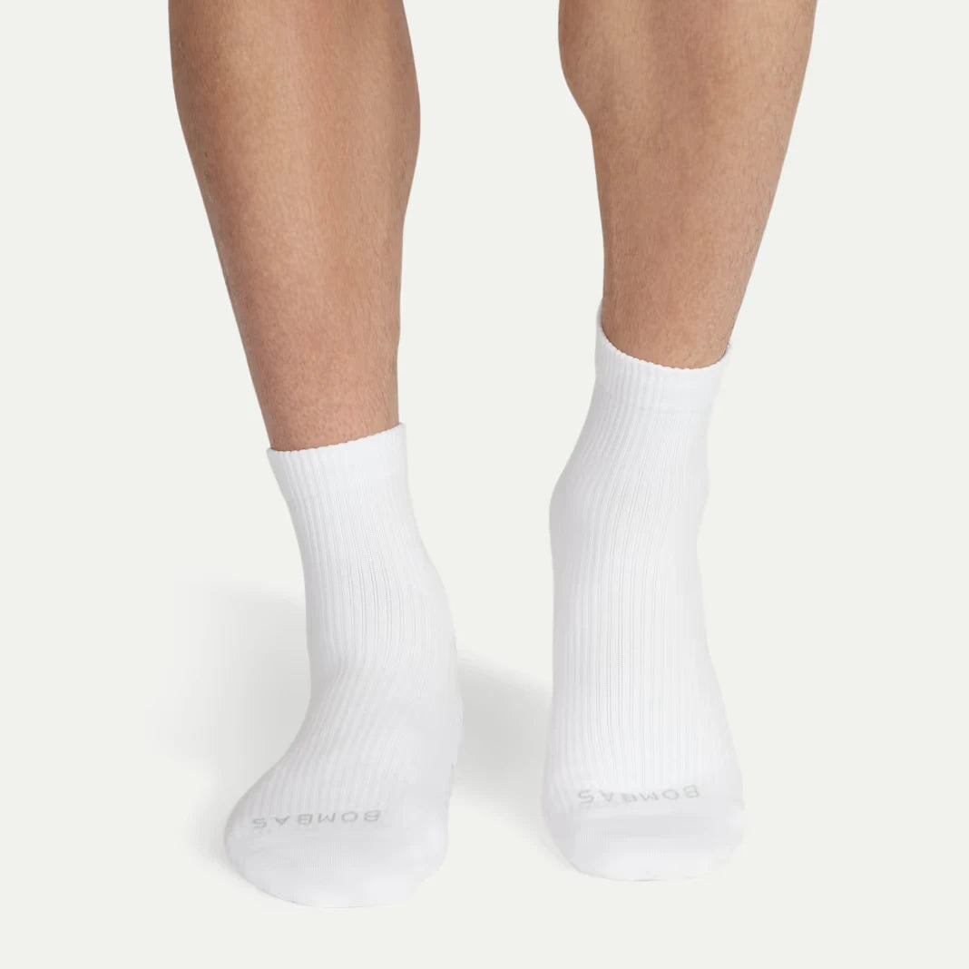 Men's Modern Rib Quarter Sock 4-Pack - US 8123