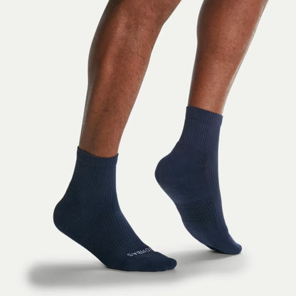 Men's Modern Rib Quarter Socks - US 6590