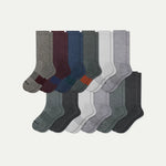 Men's Marl Calf Sock 12-Pack - US 9382