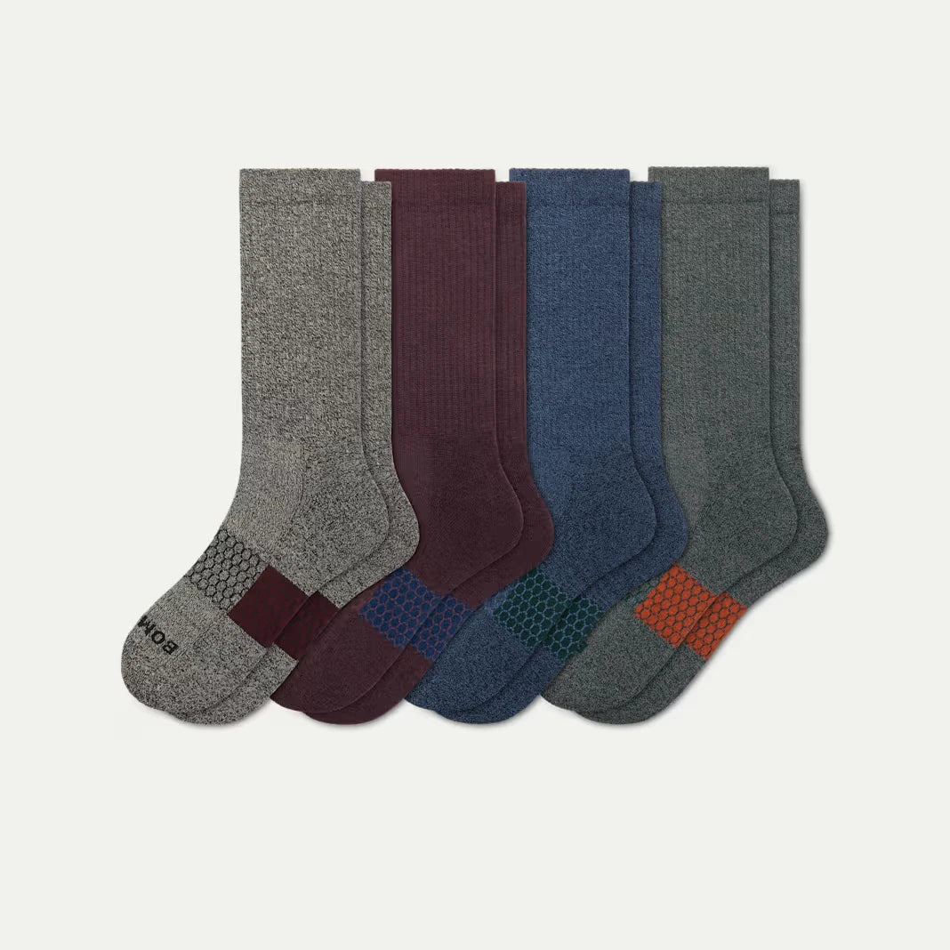 Men's Marl Calf Sock 4-Pack - US 3448