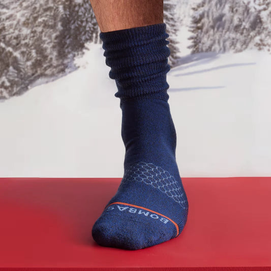 Men's Merino Wool Blend Wide Calf Sock 4-Pack - US 5140
