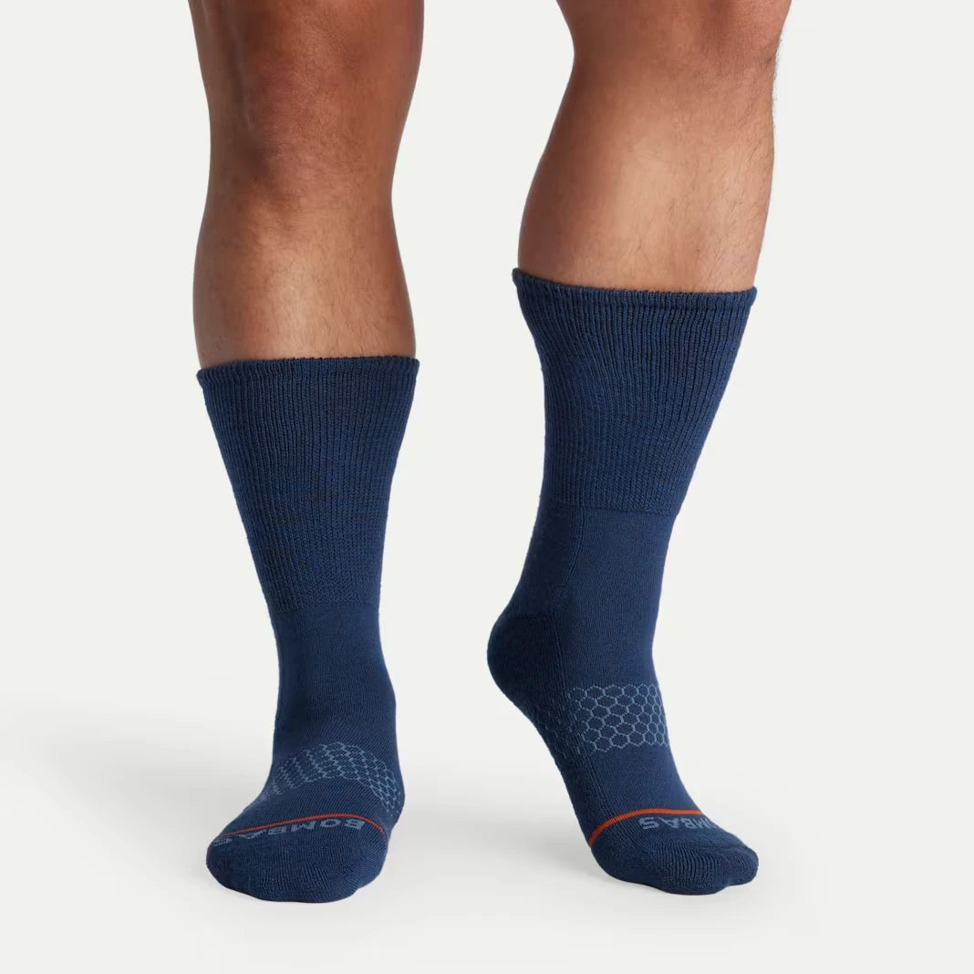Men's Merino Wool Blend Wide Calf Sock 8-Pack - US 4174