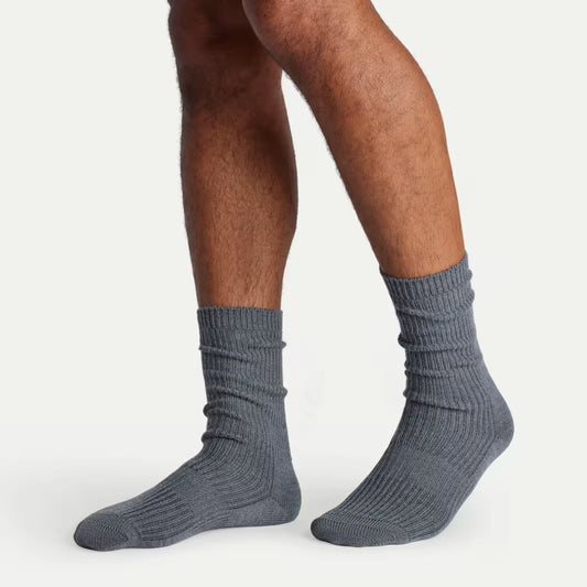 Men's Merino Cashmere Blend Fine Rib Calf Sock 3-Pack - US 9013