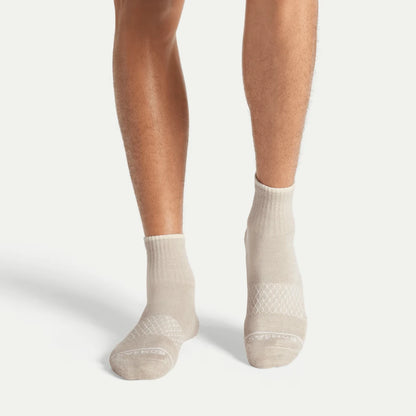 Men's Merino Wool Blend Quarter Sock 4-Pack - US 9410