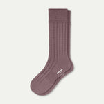 Men's Merino Cashmere Blend Rib Calf Socks - US 7513
