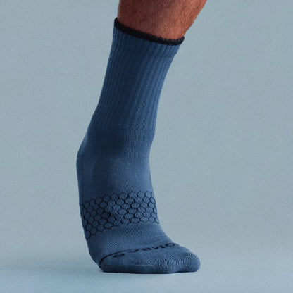 Men's Merino Wool Blend Half Calf Socks - US 5678
