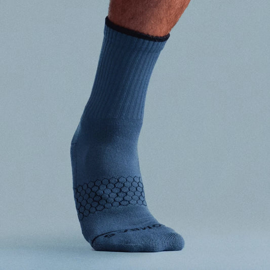 Men's Merino Wool Blend Half Calf Socks - US 5678