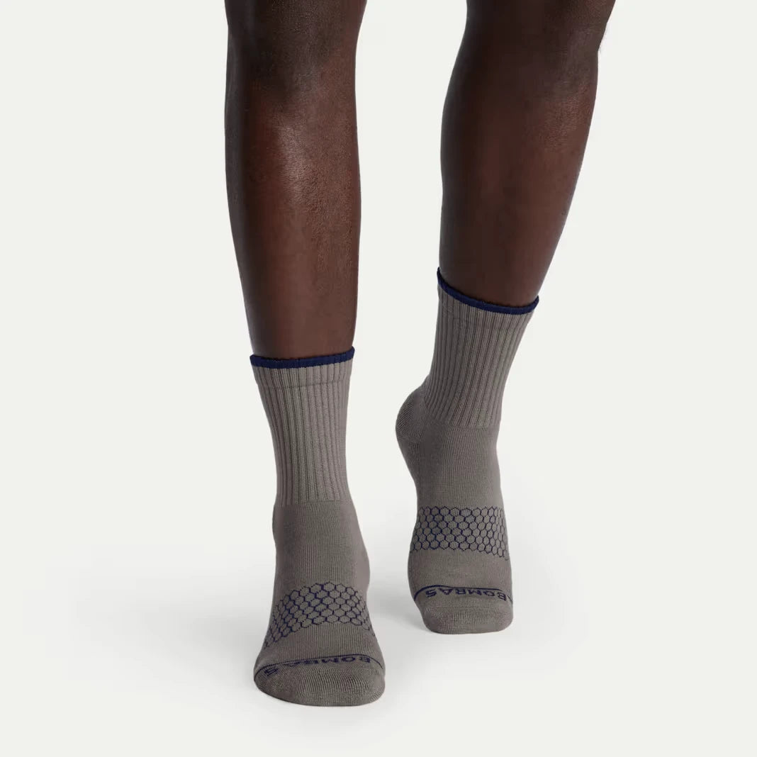 Men's Merino Wool Blend Half Calf Sock 4-Pack - US 0096