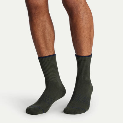Men's Merino Wool Blend Half Calf Sock 8-Pack - US 0578